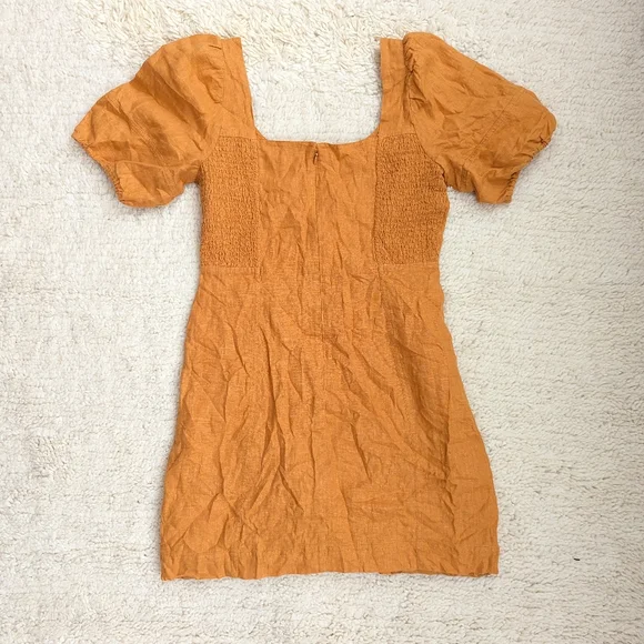 Madewell Maisie Linen Puff Sleeve Mini Dress - Picture 8 of 8